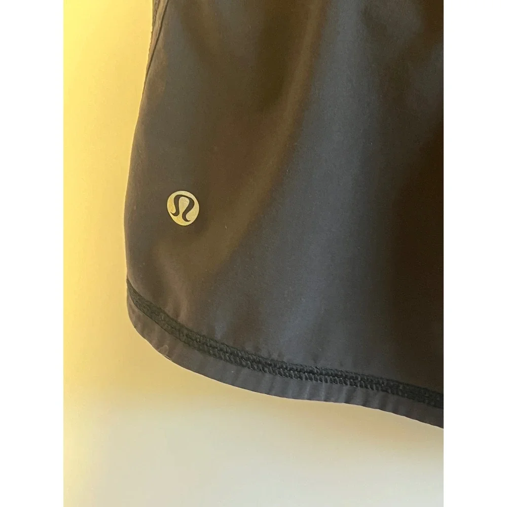 Lululemon Groovy Run Shorts Black Athletic Running Gym Shorts Size 6